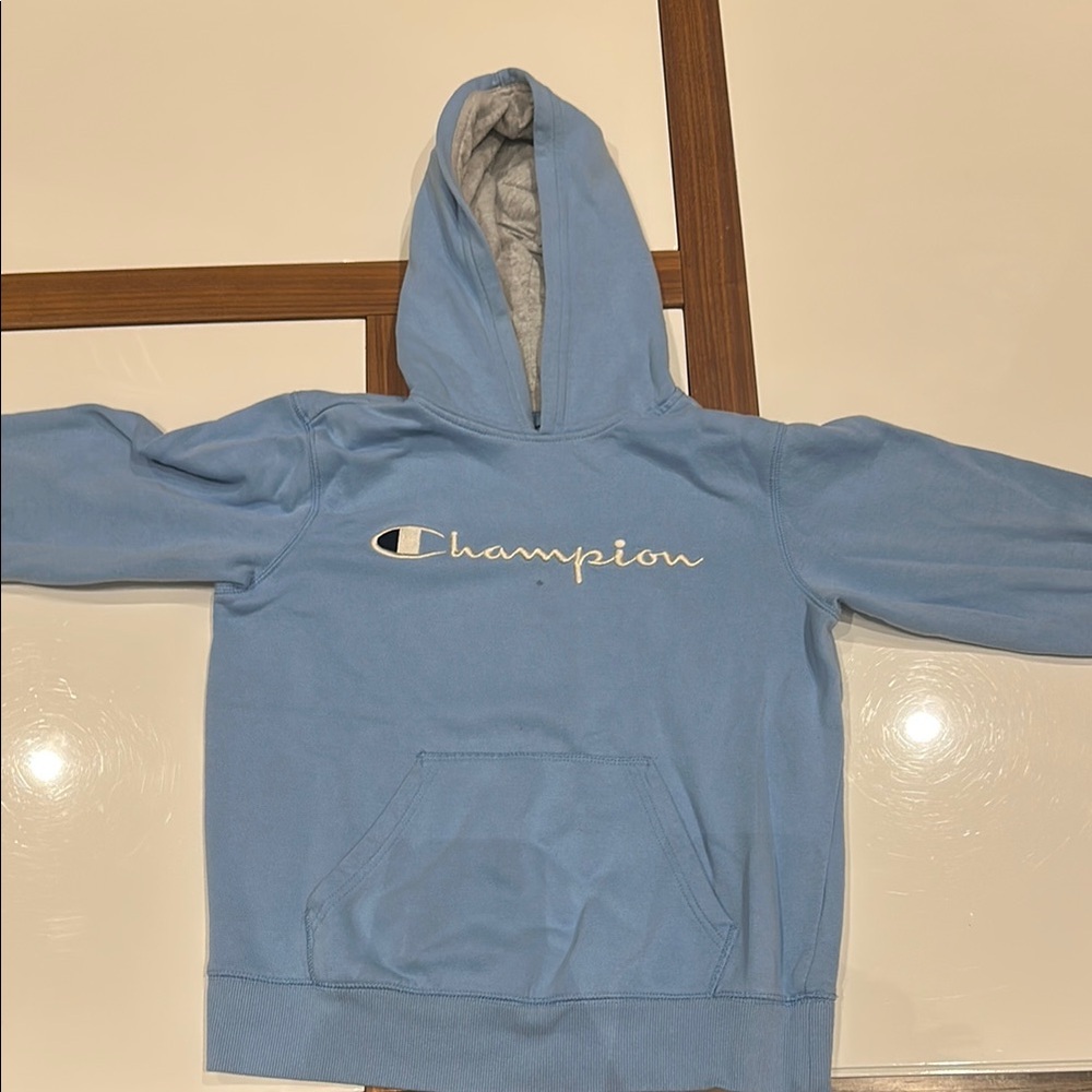Champion Kids Light Blue Hoodie